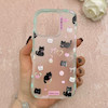قاب گوشی iPhone 16 Pro آیفون مات ژله ای فانتزی ضدضربه طرح گربه کیوت کد 115194