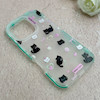 قاب گوشی iPhone 16 Pro آیفون مات ژله ای فانتزی ضدضربه طرح گربه کیوت کد 115194