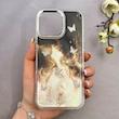 قاب گوشی iPhone 16 Pro Max آیفون لاکچری اورجینال Q SERIES لنز کرومی رزینی طرح پلنگی کیوت کد 114893