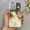 قاب گوشی iPhone 17 آیفون لاکچری اورجینال Q SERIES لنز کرومی رزینی طرح پروانه کیوت کد 114903