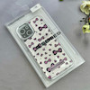قاب گوشی iPhone 13 - iPhone 14 آیفون لاکچری اورجینال Q SERIES لنز کرومی رزینی طرح پاپیون کیوت کد 114909