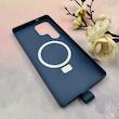قاب گوشی Galaxy S25 Ultra سامسونگ مگ سیف دار اورجینال سخت HARD کلاسیک فینگربند انگشتی سرمه ای کد 114095