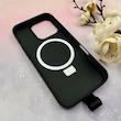 قاب گوشی iPhone 16 Pro آیفون مگ سیف دار اورجینال سخت HARD کلاسیک فینگربند انگشتی مشکی کد 114127