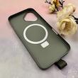 قاب گوشی iPhone 16 آیفون مگ سیف دار اورجینال سخت HARD کلاسیک فینگربند انگشتی طوسی کد 114129