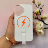 قاب گوشی iPhone 16 آیفون مگ سیف دار اورجینال سخت HARD کلاسیک فینگربند انگشتی سفید کد 114130