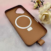 قاب گوشی iPhone 16 آیفون مگ سیف دار اورجینال سخت HARD کلاسیک فینگربند انگشتی قهوه ای کد 114132