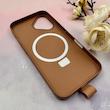 قاب گوشی iPhone 16 آیفون مگ سیف دار اورجینال سخت HARD کلاسیک فینگربند انگشتی قهوه ای کد 114132