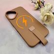 قاب گوشی iPhone 16 آیفون مگ سیف دار اورجینال سخت HARD کلاسیک فینگربند انگشتی قهوه ای کد 114132