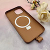 قاب گوشی iPhone 15 آیفون مگ سیف دار اورجینال سخت HARD کلاسیک فینگربند انگشتی قهوه ای کد 114133