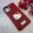 قاب گوشی Galaxy A06 سامسونگ لدرکیس عروسکی فانتزی سیلیکونی برجسته طرح چرمی کیتی Kitty قرمز کد 116405