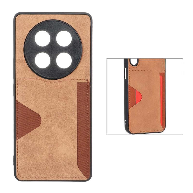 قاب گوشی Honor X9C آنر جیر ضد ضربه HARD جاکارتی دار قهوه ای کد 96188