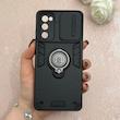 قاب گوشی Galaxy S20 FE سامسونگ ضد ضربه بتمن اورجینال Syndee هولدر دار مگنتی محافظ لنز دار کشویی مشکی کد 115392
