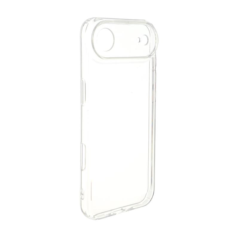 قاب گوشی iPhone 17 Air آیفون طرح ژله ای شفاف بی رنگ SPACE ایربگ دار محافظ لنز دار کد 96205