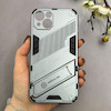 قاب گوشی iPhone 13 آیفون ضد ضربه بتمن نیلکین Nillkin هولدر دار محافظ لنز دار طوسی کد 115261