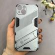 قاب گوشی iPhone 13 آیفون ضد ضربه بتمن نیلکین Nillkin هولدر دار محافظ لنز دار طوسی کد 115261