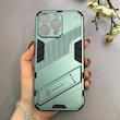 قاب گوشی iPhone 15 Pro Max آیفون ضد ضربه بتمن نیلکین Nillkin هولدر دار محافظ لنز دار سبز کد 115265