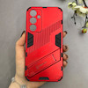 قاب گوشی Galaxy S23 FE سامسونگ ضد ضربه بتمن BIBERCAS هولدر دار محافظ لنز دار قرمز کد 115279