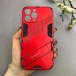 قاب گوشی iPhone 13 Pro Max آیفون ضد ضربه بتمن BIBERCAS هولدر دار محافظ لنز دار قرمز کد 115281