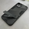 قاب گوشی iPhone 13 Pro Max آیفون ضد ضربه بتمن BIBERCAS هولدر دار محافظ لنز دار مشکی کد 115282