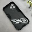قاب گوشی iPhone 13 Pro Max آیفون ضد ضربه بتمن BIBERCAS هولدر دار محافظ لنز دار مشکی کد 115282