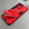 قاب گوشی iPhone 14 Pro Max آیفون ضد ضربه بتمن BIBERCAS هولدر دار محافظ لنز دار قرمز کد 115285