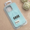 قاب گوشی iPhone 15 Pro Max آیفون سیلیکونی پاستیلی اورجینال Case پاک کنی مگ سیف دار MagSafe داخل مخملی درجه یک آبی کد 115561
