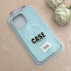 قاب گوشی iPhone 14 Pro Max آیفون سیلیکونی پاستیلی اورجینال Case پاک کنی مگ سیف دار MagSafe داخل مخملی درجه یک آبی کد 115572
