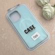 قاب گوشی iPhone 14 Pro Max آیفون سیلیکونی پاستیلی اورجینال Case پاک کنی مگ سیف دار MagSafe داخل مخملی درجه یک آبی کد 115572