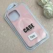 قاب گوشی iPhone 14 Pro Max آیفون سیلیکونی پاستیلی اورجینال Case پاک کنی مگ سیف دار MagSafe داخل مخملی درجه یک صورتی روشن کد 115574