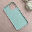 قاب گوشی iPhone 13 Pro Max آیفون سیلیکونی پاستیلی اورجینال Case پاک کنی مگ سیف دار MagSafe داخل مخملی درجه یک سبز کد 115588