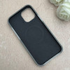 قاب گوشی iPhone 12 Pro Max آیفون سیلیکونی پاستیلی اورجینال Case پاک کنی مگ سیف دار MagSafe داخل مخملی درجه یک خاکستری کد 115595