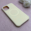 قاب گوشی iPhone 12 Pro Max آیفون سیلیکونی پاستیلی اورجینال Case پاک کنی مگ سیف دار MagSafe داخل مخملی درجه یک زرد کد 115597