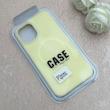 قاب گوشی iPhone 12 Pro Max آیفون سیلیکونی پاستیلی اورجینال Case پاک کنی مگ سیف دار MagSafe داخل مخملی درجه یک زرد کد 115597