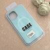 قاب گوشی iPhone 12 Pro Max آیفون سیلیکونی پاستیلی اورجینال Case پاک کنی مگ سیف دار MagSafe داخل مخملی درجه یک آبی کد 115598