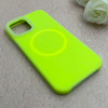 قاب گوشی iPhone 12 - iPhone 12 Pro آیفون سیلیکونی پاستیلی اورجینال Case پاک کنی مگ سیف دار MagSafe داخل مخملی درجه یک فسفری کد 115599