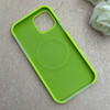 قاب گوشی iPhone 12 - iPhone 12 Pro آیفون سیلیکونی پاستیلی اورجینال Case پاک کنی مگ سیف دار MagSafe داخل مخملی درجه یک فسفری کد 115599