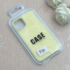 قاب گوشی iPhone 11 Pro آیفون سیلیکونی پاستیلی اورجینال Case پاک کنی مگ سیف دار MagSafe داخل مخملی درجه یک زرد کد 115618