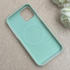 قاب گوشی iPhone 11 Pro آیفون سیلیکونی پاستیلی اورجینال Case پاک کنی مگ سیف دار MagSafe داخل مخملی درجه یک سبز کد 115619