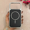 قاب گوشی iPhone 17 Pro Max آیفون اورجینال Protection Case چرمی دوخت دار دور کرومی مگ سیف Magsafe اورجینال مشکی کد 115519