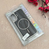 قاب گوشی iPhone 17 آیفون اورجینال Protection Case چرمی دوخت دار دور کرومی مگ سیف Magsafe اورجینال مشکی کد 115526