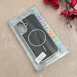 قاب گوشی iPhone 17 آیفون اورجینال Protection Case چرمی دوخت دار دور کرومی مگ سیف Magsafe اورجینال مشکی کد 115526