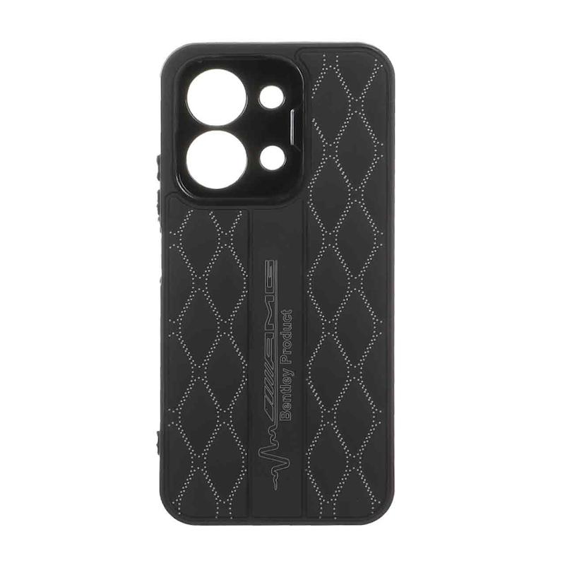 قاب گوشی Redmi 15C - Poco C85 شیائومی پافر لوزی سیلیکونی ژله ای محافظ لنز دار مشکی کد 96277
