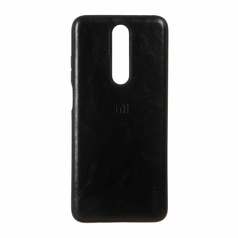 قاب گوشی Redmi K30 - Poco X2 شیائومی NPA طرح چرمی ساده کلاسیک مشکی کد 96288