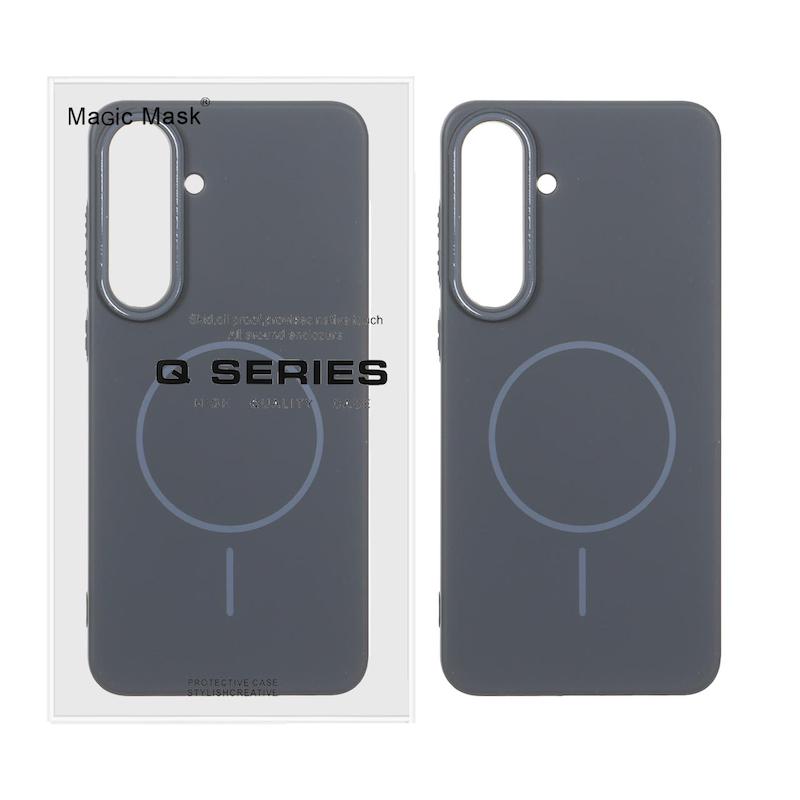 قاب گوشی Galaxy S25 FE سامسونگ مگ سیف دار اورجینال سخت HARD کلاسیک خاکستری کد 96336