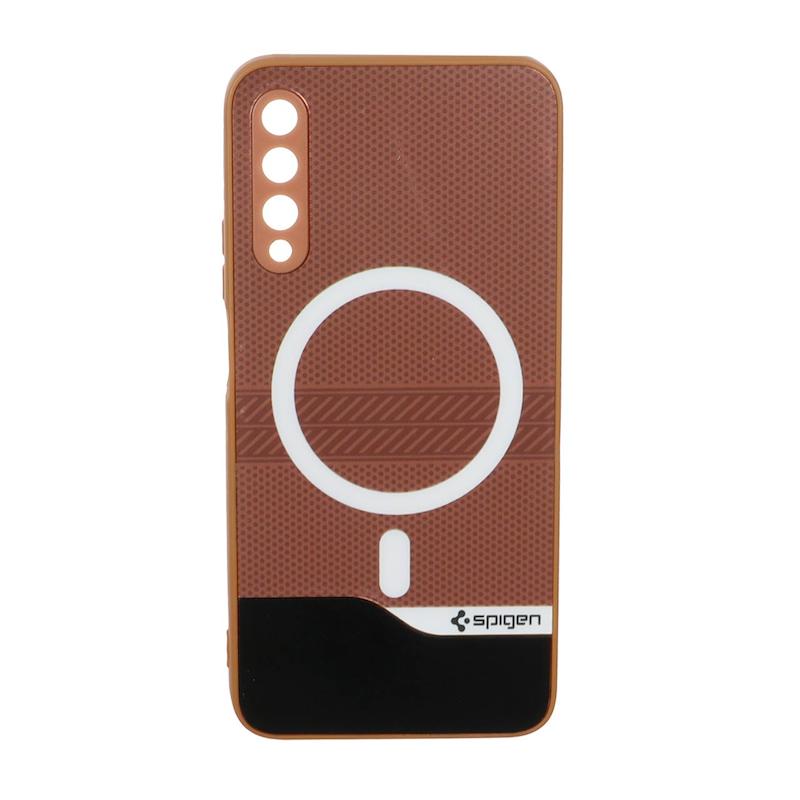 قاب گوشی Honor 9x Pro / Y9S هوآوی اسپیگن SPIGEN طرح مگ سیف کربن هاشور HARD قهوه ای کد 96376
