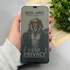 گلس گوشی iPhone 12 / iPhone 12 Pro آیفون شیشه ای Big Arc بیگ آرک سری حریم شخصی Privacy ESD Glass فول کاور اورجینال کد 96388