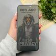 گلس گوشی iPhone 16 Pro Max آیفون شیشه ای Big Arc بیگ آرک سری حریم شخصی Privacy ESD Glass فول کاور اورجینال کد 96395