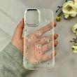 قاب گوشی iPhone 16 آیفون لاکچری شفاف رزینی لنز کرومی طرح پاپیون کرومی کد 115858
