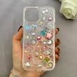 قاب گوشی iPhone 13 - iPhone 14 آیفون اورجینال Hard شفاف رزینی برجسته استیکری کیوت کد 113482