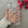 قاب گوشی Galaxy A11 - M11 سامسونگ لاکچری شفاف رزینی لنز کرومی طرح کیتی نگینی کد 96413